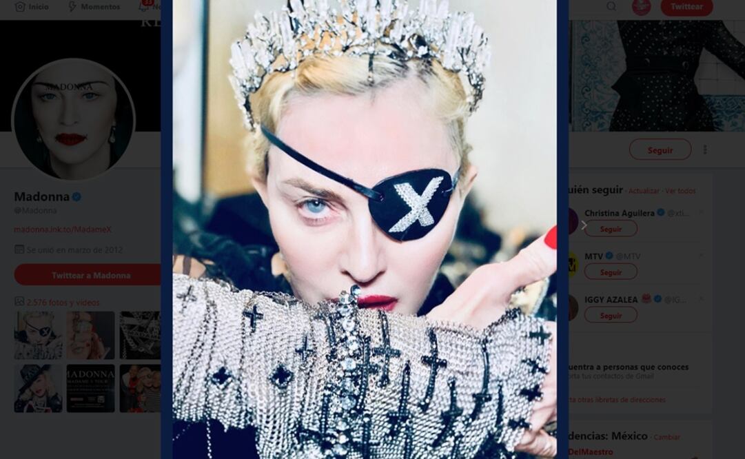 Madonna. Foto Captura Madonna Twitter