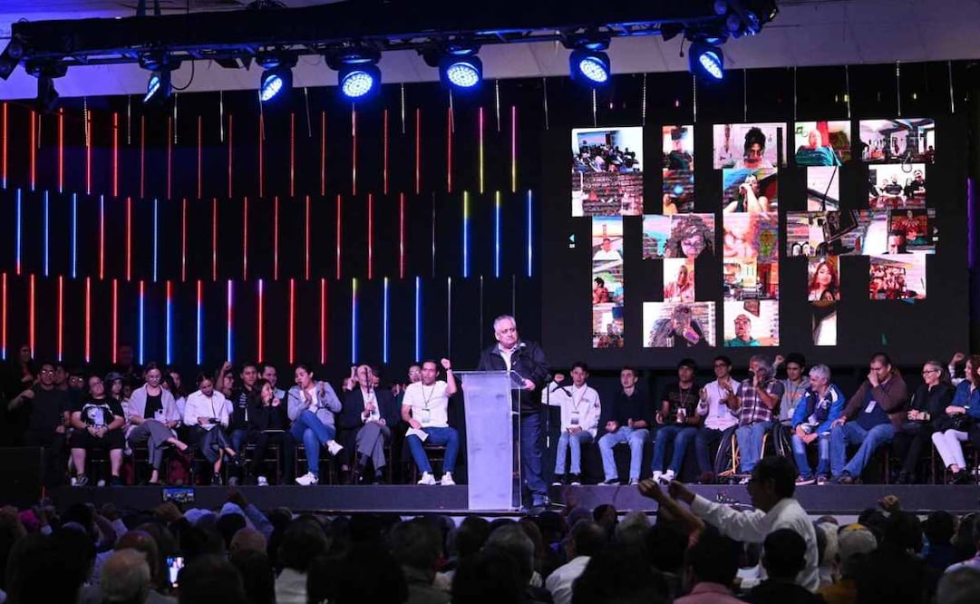 Guadalupe Acosta Naranjo durante el "Encuentro Nacional Ciudadano". Foto: Yalina Ruíz/EL UNIVERSAL