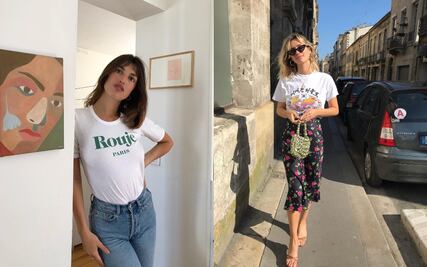 Así se llevan las camisetas estampadas en esta temporada 