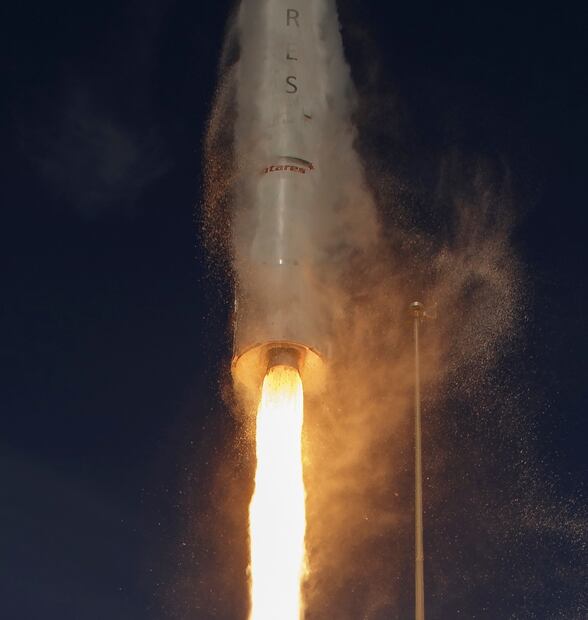 Imagen Ilustrativa del cohete Antares. Foto: Bill INGALLS / NASA / AFP, Archivo EL UNIVERSAL.