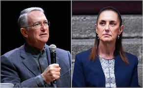 Ricardo Salinas Pliego y Claudia Sheinbaum. Foto: tomada de X @RicardoBSalinas y Cuartoscuro