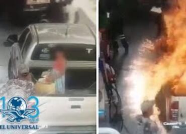 Incendio de bidón en gasolinera deja 2 lesionados en Querétaro