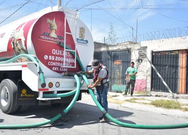Habitantes de Neza siguen sin agua por obras