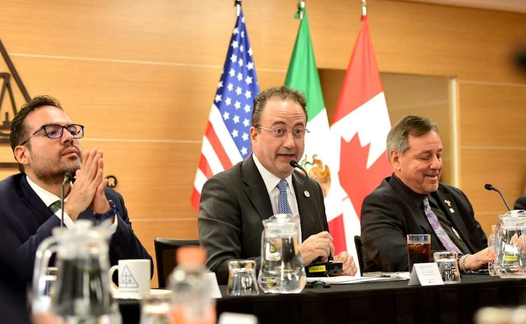 Agentes aduanales de Norteamérica piden reglas claras y confianza en comercio T-MEC durante encuentro aduanal en la Ciudad de México. (15/01/2026) Fotos: Cortesía de Caaarem