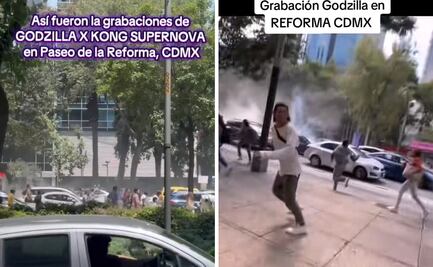 Grabación de Godzilla x Kong: Supernova en Paseo de la Reforma genera caos en TikTok; así fue la escena en CDMX