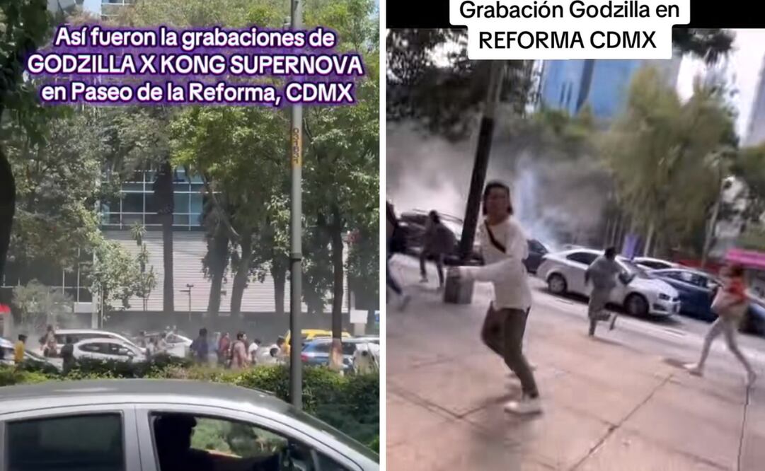 Las imágenes filtradas muestran caos en las calles: extras corriendo, vehículos abandonados y alertas sonoras, simulando la evacuación por la llegada de un monstruo del Monsterverse.
Foto: Captura de pantalla en TikTok