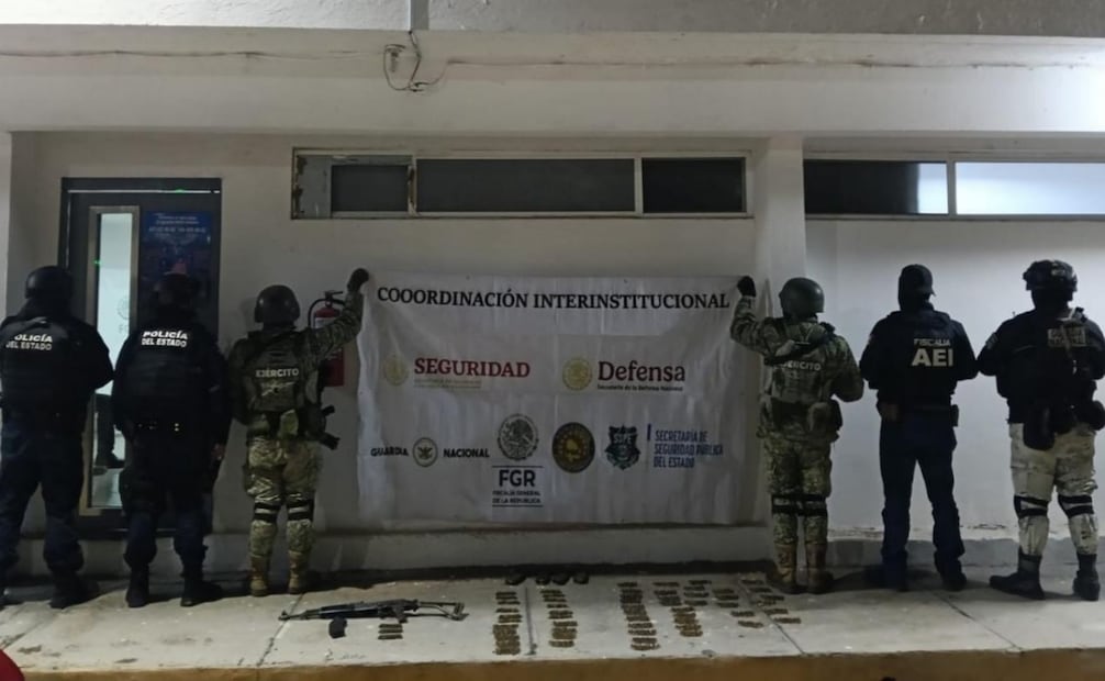 Objetos asegurados durante la destrucción de campamento armado (21/01/2026). Foto: Especial