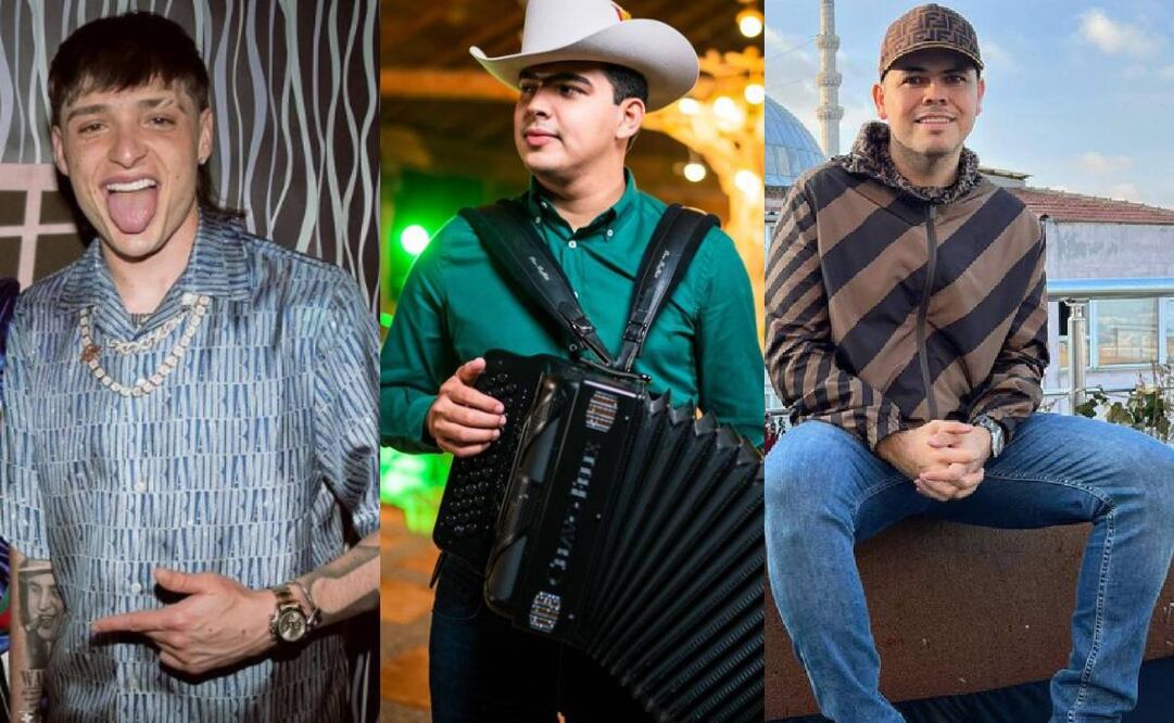 Peso Pluma, El Panter Bélico y Enigma norteño han recibido perturbadores mensajes por parte de presuntos grupos delictivos. Foto: Instagram