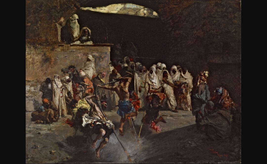 "Fantasía árabe", Mariano Fortuny. Óleo sobre tela, 52 x 67 cm, 1867. The Walters Art Museum, Baltimore, Maryland, 37.191.