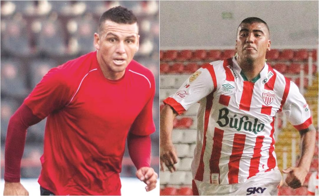 El volante mexicano Alejandro Molina. El delantero uruguayo Luis Gorocito (ALEJANDRO GUTIÉRREZ. IMAGO7 /JORGE MURO. IMAGO7)