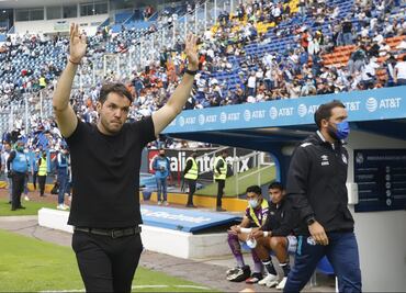 Nicolás Larcamón, orgulloso del torneo que tuvo el Puebla