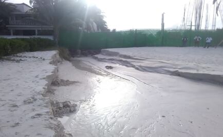 Construcción de hotel provoca desborde de acuífero subterráneo en Quintana Roo