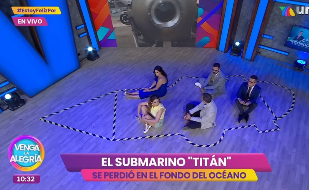 Recreación de sumergible Titán en "Venga la Alegría".