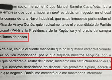 Detallan ruta del dinero en acusación contra Anaya