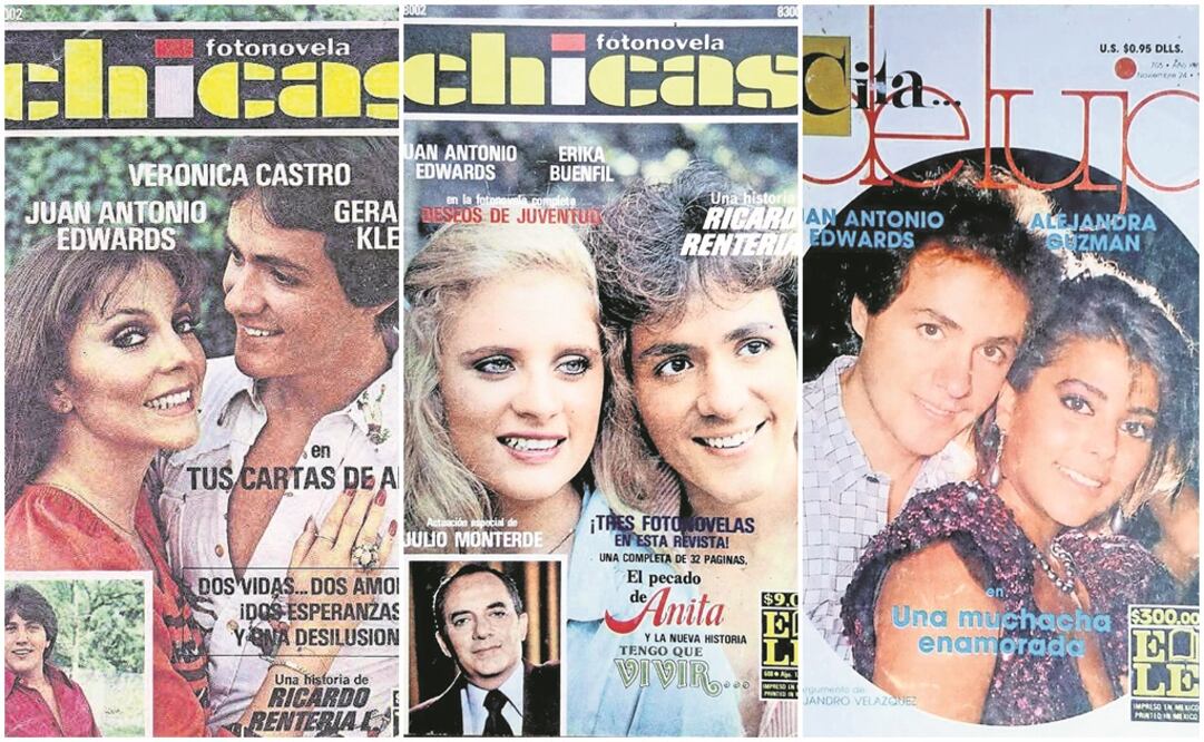 Con Verónica Castro, Érika Buenfil, Alejandra Guzmán y muchas otras, Edwards actuó en unas 300 fotonovelas. (FACEBOOK. ALEJANDRO LUNA)