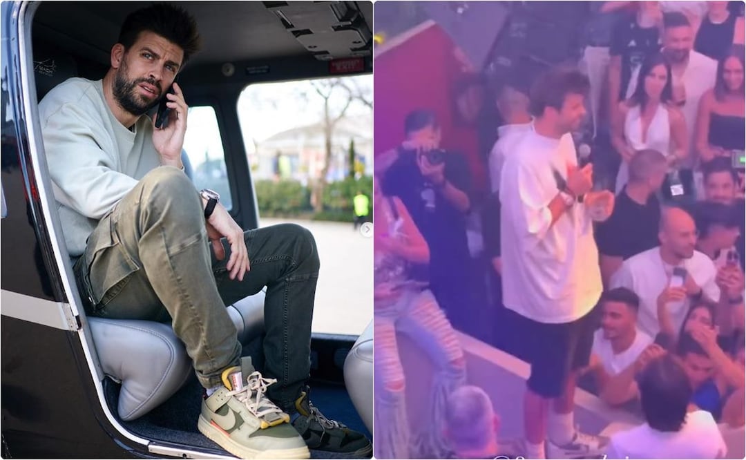 Piqué vive incómodo momento en fiesta de Kings League y no soportó. / Foto: Instagram y captura de video Twitter.