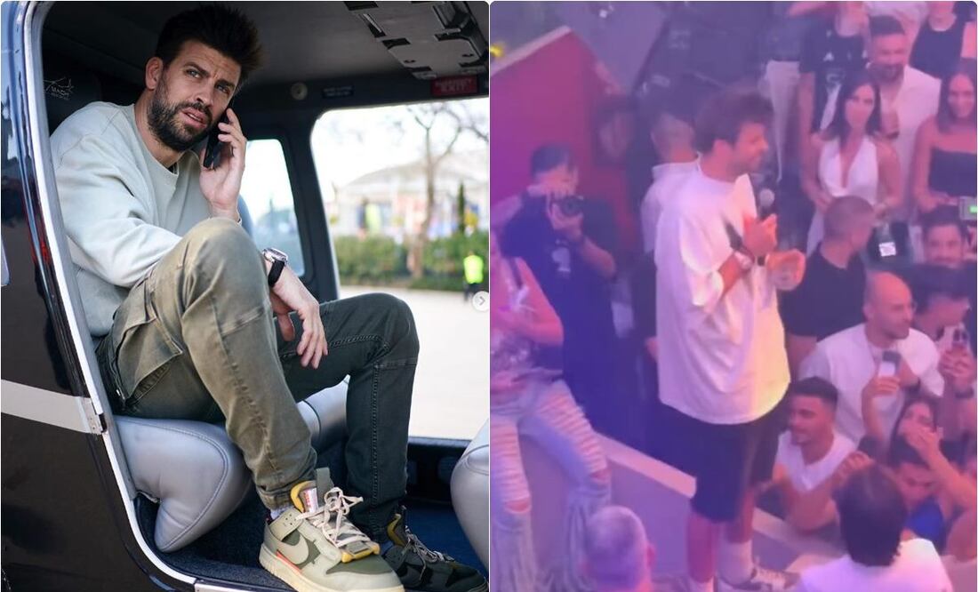 Piqué vive incómodo momento en fiesta de Kings League y no soportó. / Foto: Instagram y captura de video Twitter.