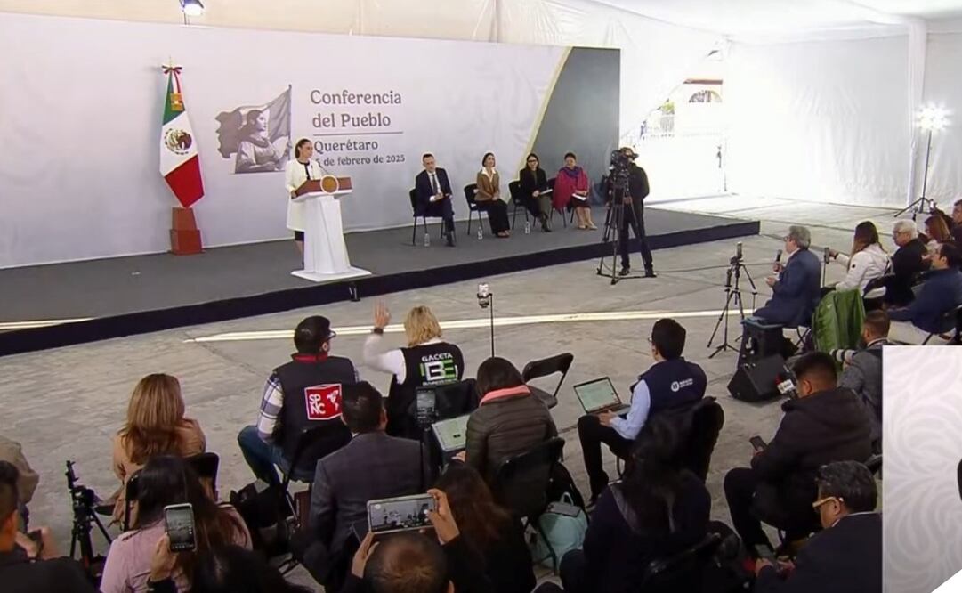 La presidenta Claudia Sheinbaum informó que solicitó al Congreso que realice mesas de trabajo para analizar la reforma constitucional para prohibir la producción de maíz transgénico. Foto: Captura de pantalla