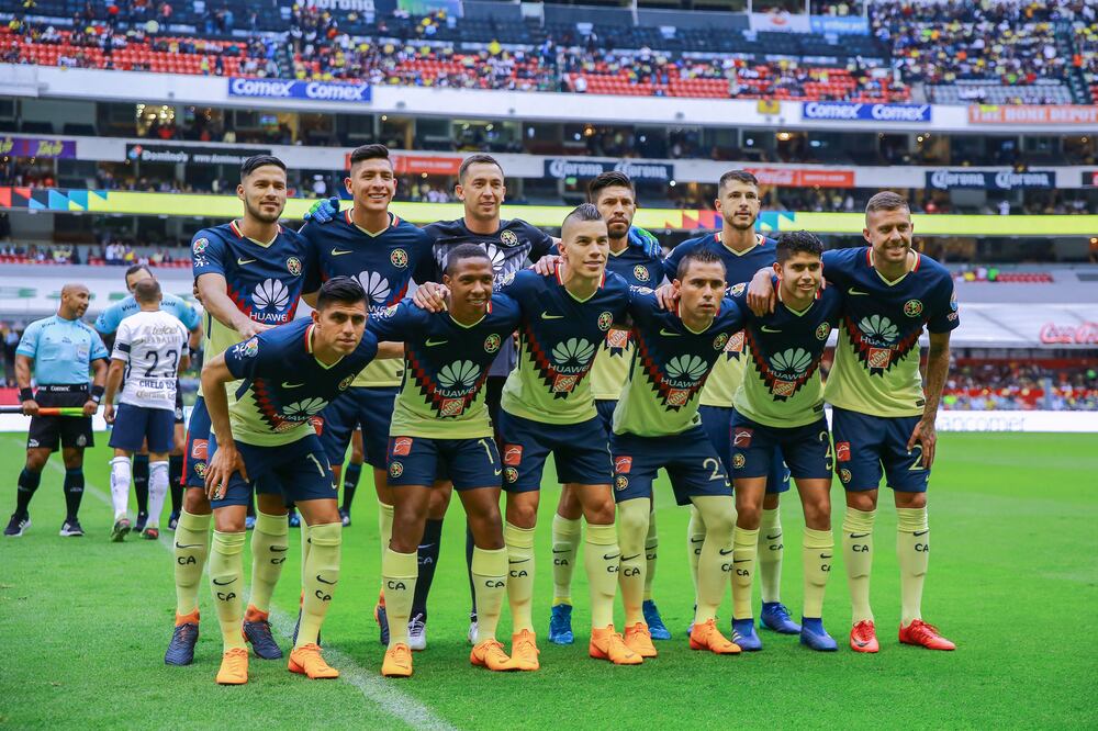 Imago7. Jugadores del América en el juego ante Pumas de los cuartos de final de la Liga MX 