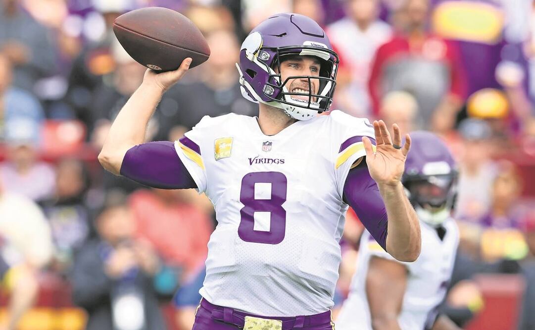 Kirk Cousins y compañía tienen siete ganados. Foto: Todd Olszewski/AFP