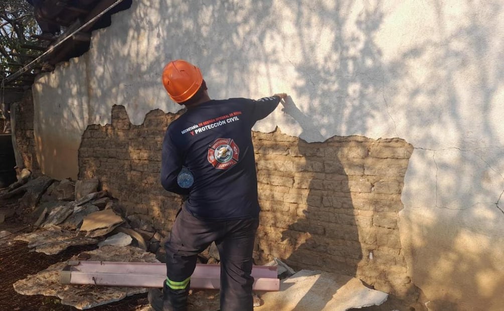 Daños en viviendas de  San Marcos, Guerrero a once días del sismo de 6.5 grados (13/01/2026). Foto: Especial