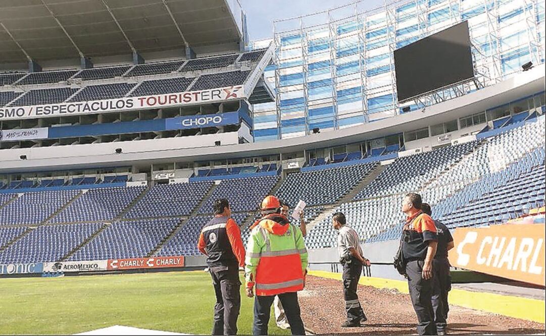 Cuidado especial al estadio Cuauhtémoc para seguridad del público.(TWITTER)