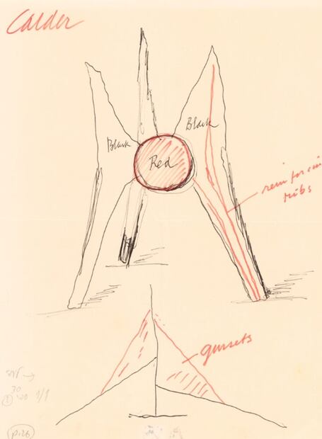 Obra de Alexander Calder. Foto: CALDER FOUNDATION.
