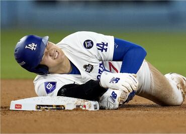Shohei Ohtani enciende las alarmas en Dodgers; el astro japonés salió por lesión