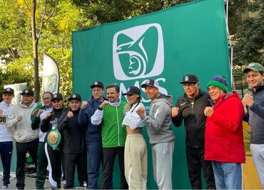 Estrellas del boxeo mexicano participan en la Jornada Nacional de Activación Física