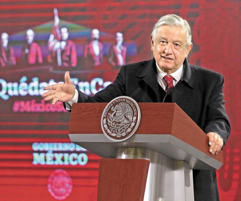 El presidente Andrés Manuel López Obrador celebró que propuesta de reforma al Banxico se haya pospuesto para ser analizada. Foto: CARLOS MEJÍA. EL UNIVERSAL