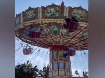 VIDEO: Mujer sale proyectada de juego mecánico en parque de Brasil