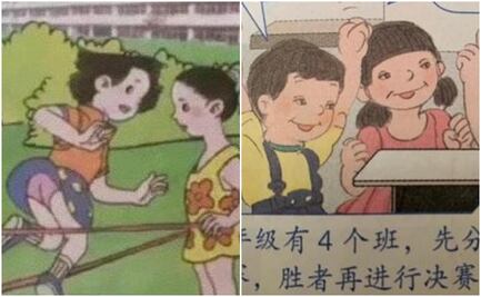 Revisan en China libros de texto de primaria por polémicas imágenes "racistas, feas y pornográficas"