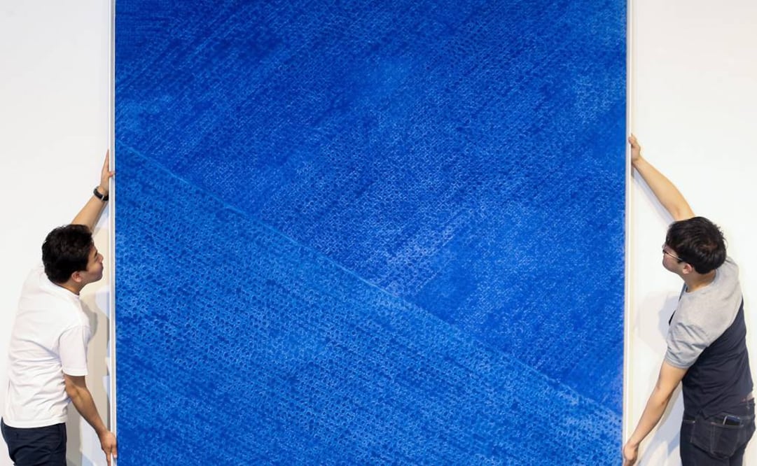 Kim es considerado el pintor abstracto más célebre de la historia de Corea del Sur y son suyas las cuatro obras más cotizadas de este país asiático hasta el momento. FOTO: Yonhap/EFE.