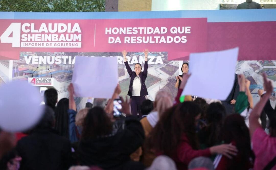 Foto: Especial/El Universal/ La mandataria recordó que atrás quedaron las camionetas de lujo y lo guaruras de otras gestiones, incluso aseguró que ahora son “más modestos y sencillos