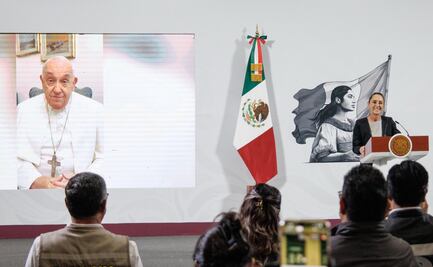 Sheinbaum proyecta video del Papa Francisco en la mañanera; "Tenía mis dudas, porque tiene una parte religiosa", dice