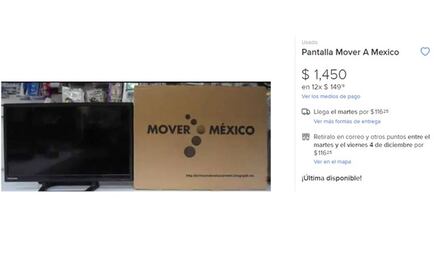 Pantallas regaladas en sexenio de Peña Nieto terminan a la venta en Internet