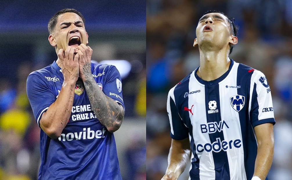 Monterrey y Cruz Azul, durante la fase regular del torneo Apertura 2026 - Fotos: Imago7