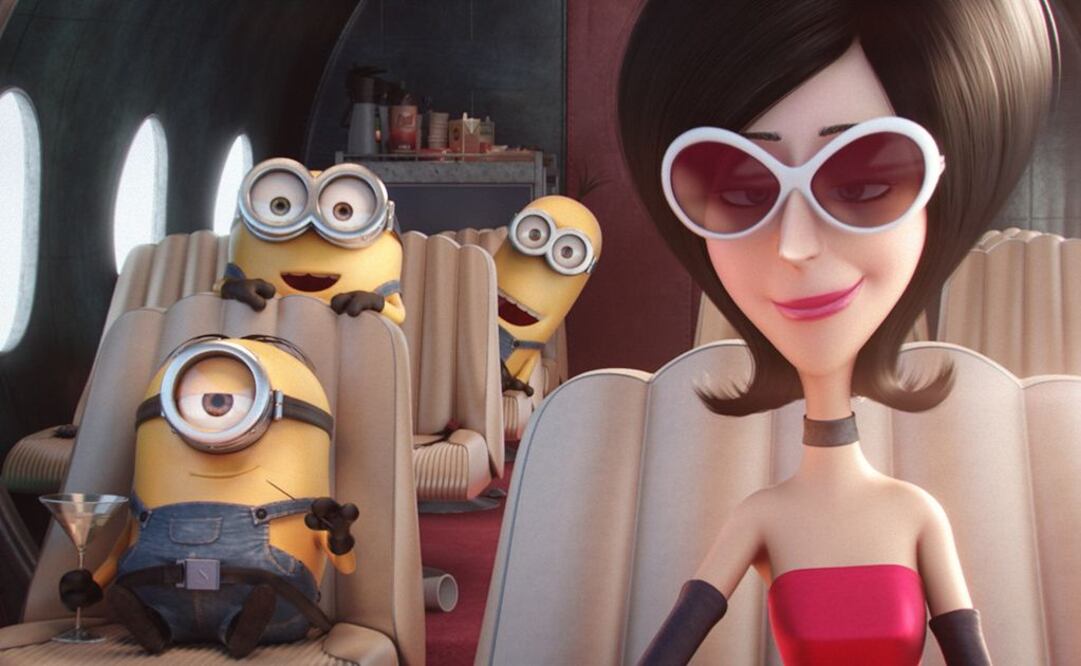 Estas criaturas amarillas se toparán con seres que les harán ver su suerte, como la malvada "Scarlet Overkill" , villana cuya voz en español está a cargo de Thalía. FOTO: Universal Pictures/Illumination Entertainment 