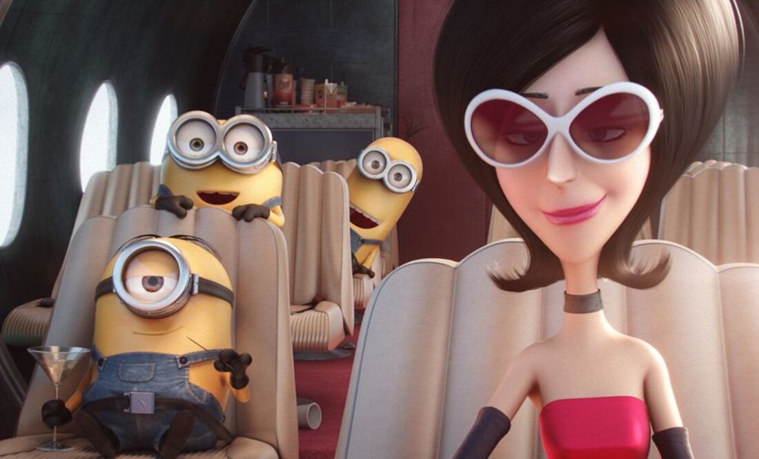 Estas criaturas amarillas se toparán con seres que les harán ver su suerte, como la malvada "Scarlet Overkill" , villana cuya voz en español está a cargo de Thalía. FOTO: Universal Pictures/Illumination Entertainment