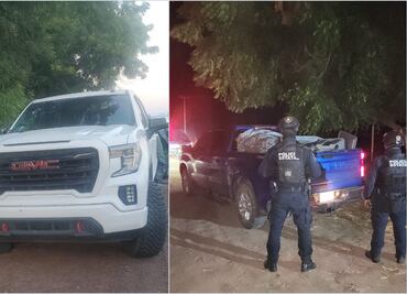 Recuperan 2 camionetas robadas en Sinaloa a familia que regresaba a EU; fueron arrebatadas por hombres armados en Mocorito