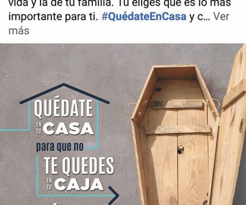 Mensaje de gobierno de BC. Foto: TOMADA DE FACEBOOK