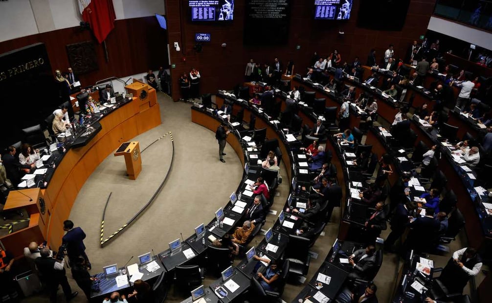 Aspectos de la sesión de la Cámara de Senadores del 28 de abril de 2026. Foto: Diego Simón Sánchez / EL UNIVERSAL