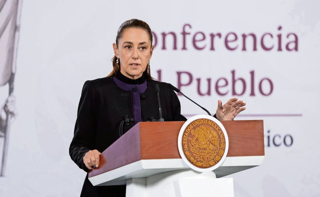 La presidenta Claudia Sheinbaum convocó ayer a una reunión
urgente con su gabinete legal y ampliado en Palacio Nacional. Foto: Hugo Salvador / EL UNIVERSAL