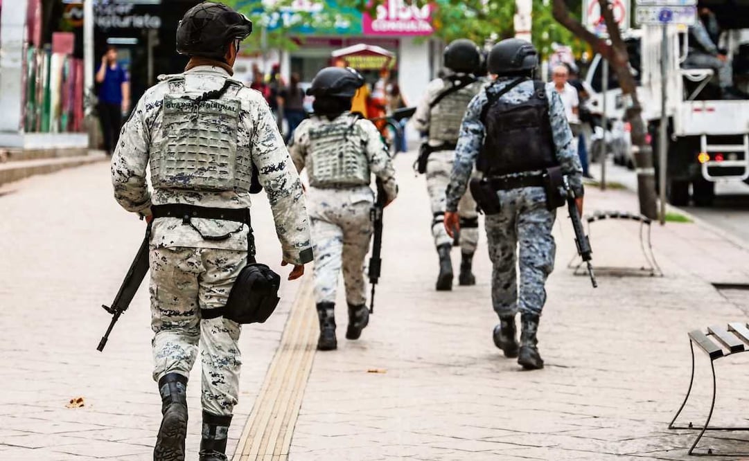 Elementos de la Guardia Nacional en Culiacán, Sinaloa. Además de México, en Costa Rica y Uruguay “son vulnerables al crimen organizado”. Foto: Jesús Verdugo / AFP