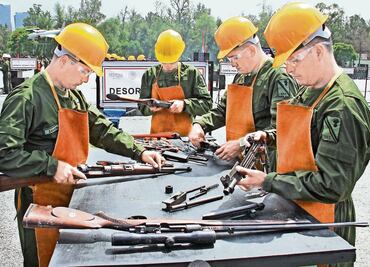 La despistolización se frena en el país: Sedena