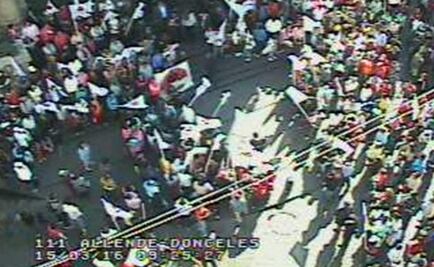 Manifestantes afectan vialidad en inmediaciones de ALDF