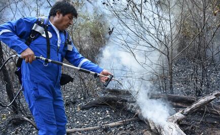 Evo Morales ayuda personalmente a combatir incendios de la Amazonia en Bolivia