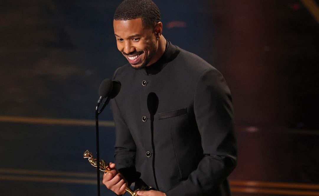 Michael B. Jordan se llevó el Oscar a Mejor Actor. Foto: AFP.