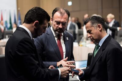 Luis Videgaray participa en reunión de cancilleres en Alemania