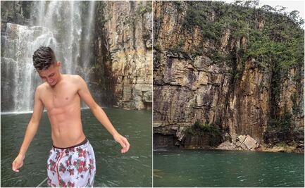 Futbolista estuvo cerca de morir aplastado por la roca que cayó en lago de Brasil